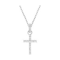 Swarovski Cross Mini Pendant White Rhodium-plated