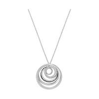 Swarovski Dynamic Pendant Gray Rhodium-plated