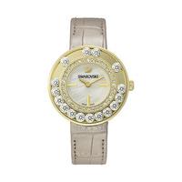 Swarovski Lovely Crystals Light Gold Tone Watch White Gold-plated