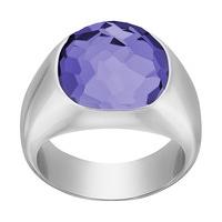 Swarovski Dot Ring Violet Rhodium-plated