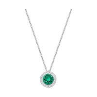 Swarovski Angelic Pendant Green Rhodium-plated