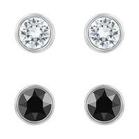 Swarovski Harley Pierced Earrings Set White Rhodium-plated