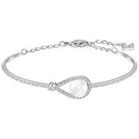 swarovski enlace bangle white rhodium plated