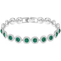 Swarovski Angelic Bracelet Green Rhodium-plated