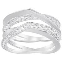 Swarovski Genius Ring, White White Rhodium-plated