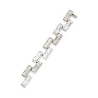 swarovski nile bracelet palladium plating white rhodium plated