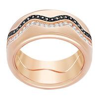 swarovski demi ring teal rose gold plated