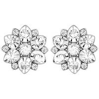 Swarovski Celestial Pierced Earrings White Rhodium-plated