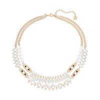Swarovski Gangster Necklace, Large, White Light Multi Rose gold-plated