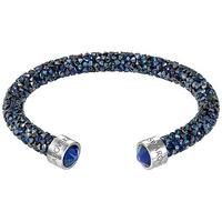 Swarovski Crystaldust Cuff, Blue Blue Stainless steel