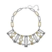 Swarovski Granite Necklace, White Light Multi