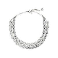 Swarovski Moselle Neck Piece, palladium plating White Rhodium-plated