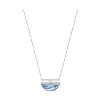 Swarovski Glow Necklace, Small, Blue Teal Rhodium-plated