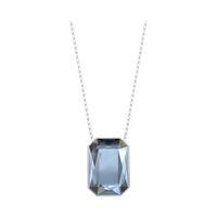 swarovski supreme usb pendant stainless steel teal stainless steel