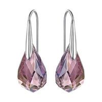 Swarovski Energic Pierced Earrings Purple Rhodium-plated