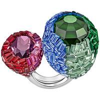 swarovski euphory ring dark multi rhodium plated