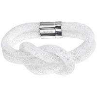 Swarovski Stardust Grey Knot Bracelet White Rhodium-plated