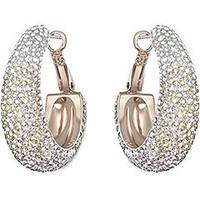 Swarovski Earrings Abstract Hoop