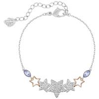 Swarovski Duo Blue And Clear Crystal Star Bracelet D