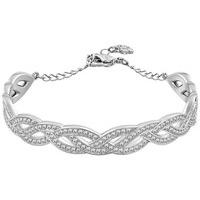 swarovski bracelet curled rhodium