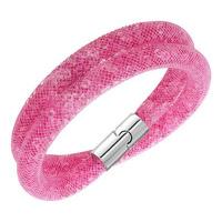 Swarovski Bracelet Stardust Pink Double Synthetic