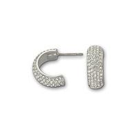 Swarovski Earrings Pave Palace 1/2 Hoop