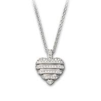 swarovski necklace pave heart sensible