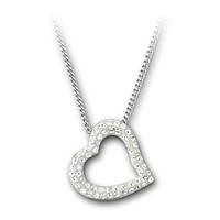 Swarovski Necklace Pave Heart Mozart