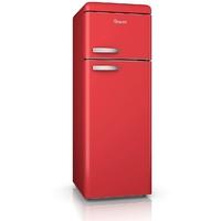 Swan SR11010RN Retro Top Mount Fridge Freezer in Red