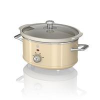 Swan 3.5L Retro Slow Cooker in Cream