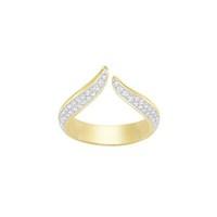 Swarovski Gold Groove Ring Size 52