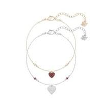 Swarovski Crystal Wishes Heart Bracelet Set