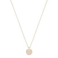 Swarovski Rose Gold Disc Necklace