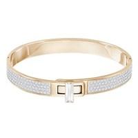 swarovski gave rose gold buckle bangle small