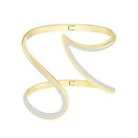 Swarovski Gold Groove Bangle