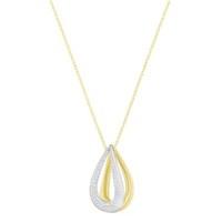 Swarovski Gold Groove Pendant