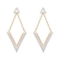 swarovski delta rose gold earrings