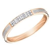 swarovski ethic narrow rose gold crystal bangle