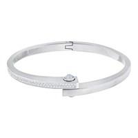 Swarovski Crystal Silver Get Bangle (Large)