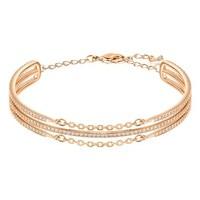 swarovski fine rose gold bangle