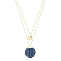 Swarovski Gold & Blue Layered Necklace