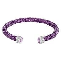 swarovski crystaldust purple bangle medium