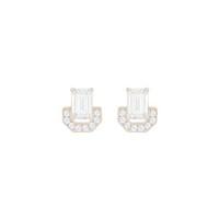 Swarovski Gallery Rose Gold Square Earrings