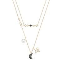 Swarovski Glowing Moon Layered Necklace