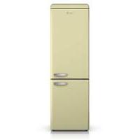 swan retro 300l fridge freezer cream