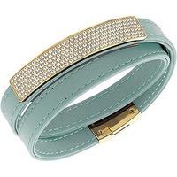 Swarovski Ladies Vio Cielo Gold Plated Green Bracelet 5120641 M