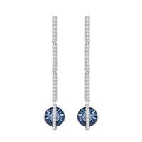 swarovski ladies rhodium plated favor dropper earrings 5229729