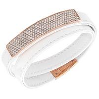 Swarovski Ladies Vio Cielo Rose Gold Plated White Bracelet 5134617 M