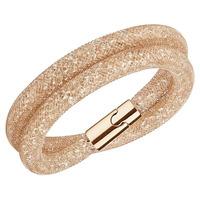 Swarovski Stardust Double Rose Gold Plated Rose Tube Bracelet 5159278