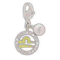 Swarovski Libra Yellow Clear Crystal Charm 1128404